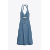 ROBE EN JEAN TRF HALTER