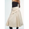 JUPE MI-LONGUE À VOLUME FOULARD