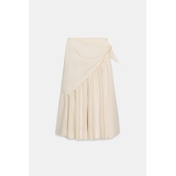 JUPE MI-LONGUE À VOLUME FOULARD