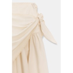 JUPE MI-LONGUE À VOLUME FOULARD