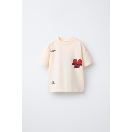 T-SHIRT IMPRIMÉ CŒUR naori