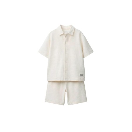 ENSEMBLE TEXTURÉS AVEC ÉTIQUETTE BEIGE